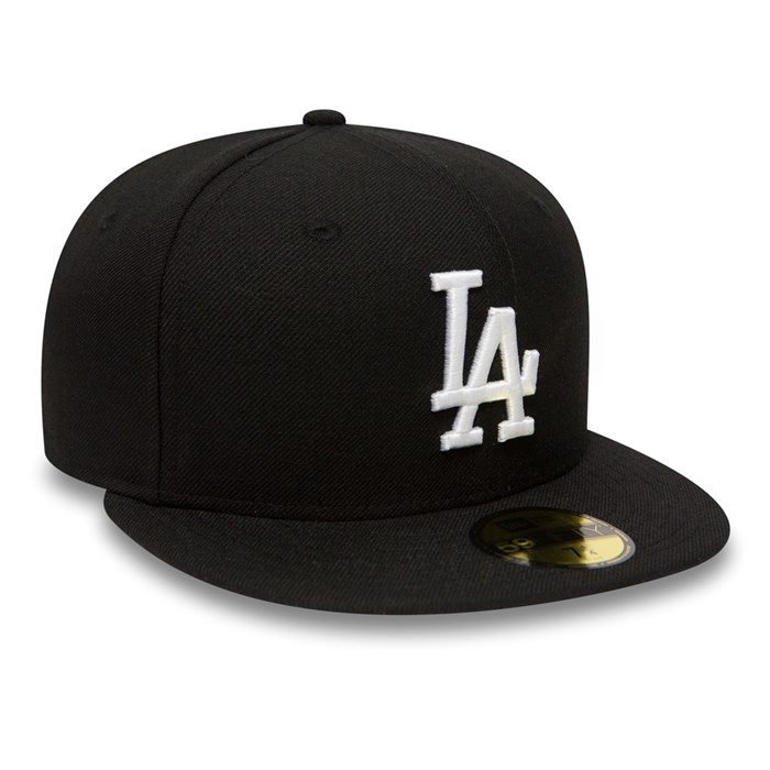 LA Dodgers Essential 59FIFTY Lippis Mustat - New Era Lippikset Tukkukauppa FI-129378